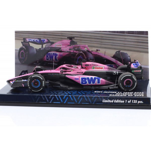 Esteban Ocon BWT Alpine F1 Team A523 Formel 1 Bahrain GP 2023 1:43