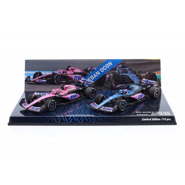 Esteban Ocon Alpine F1 Team A523 Bahrain & Miami GP 2023 Doppel-Set 1:43