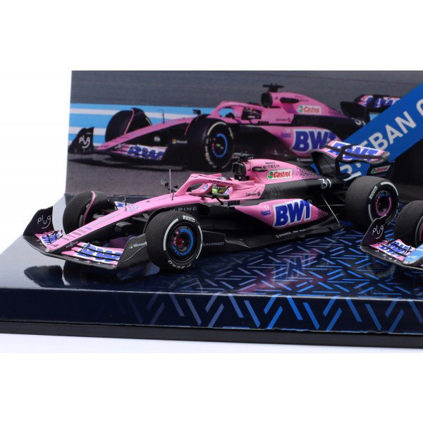 Esteban Ocon Alpine F1 Team A523 Bahrain & Miami GP 2023 Doppel-Set 1:43
