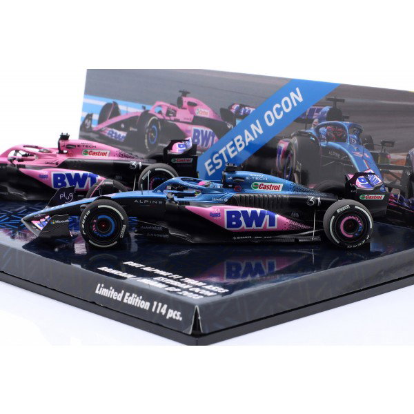 Esteban Ocon Alpine F1 Team A523 Bahrain & Miami GP 2023 Doppel-Set 1:43