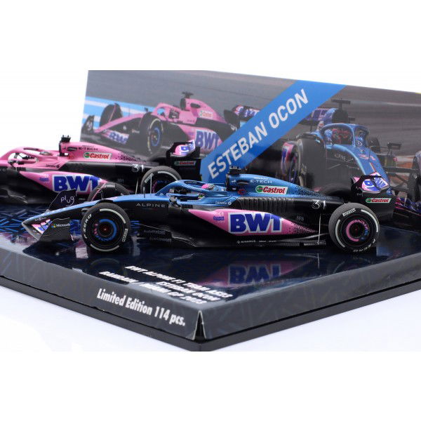 Esteban Ocon Alpine F1 Team A523 Bahrain & Miami GP 2023 Doppel-Set 1:43