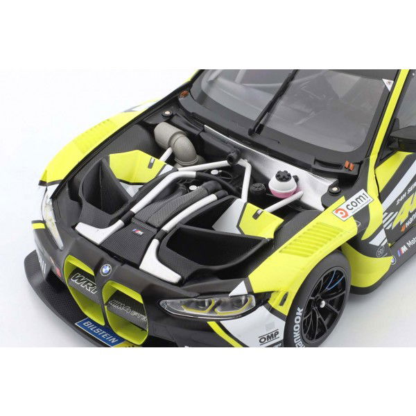 BMW M4 GT3 3° posto 24h Dubai 2023 Team WRT - Rossi, Gelael, Hesse, Marin, Balena à l'échelle 1:18