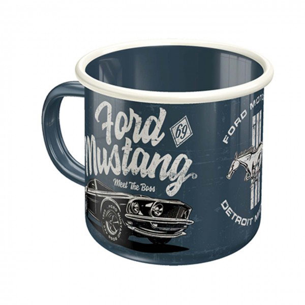 Emaille-Becher Ford Mustang - The Boss