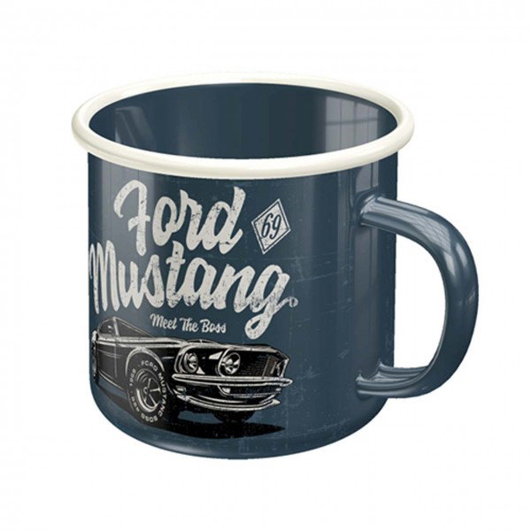 Emaille-Becher Ford Mustang - The Boss