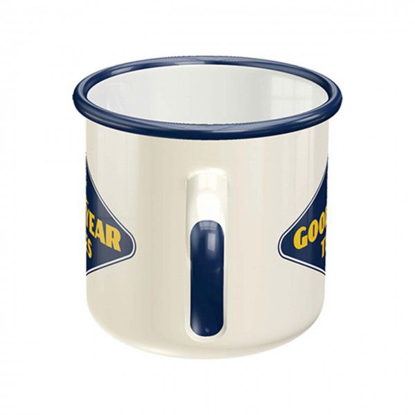 Coupelle en métal Goodyear - Logo blanc