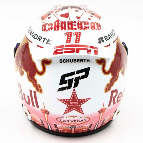 Sergio Pérez miniature helmet Formula 1 Las Vegas GP 2023 1/2
