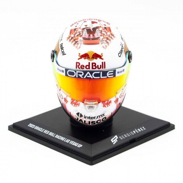 Sergio Pérez casque miniature Formule 1 Las Vegas GP 2023 1/4