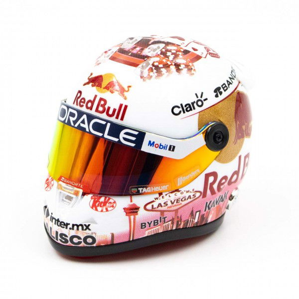 Sergio Pérez miniature helmet Formula 1 Las Vegas GP 2023 1/4