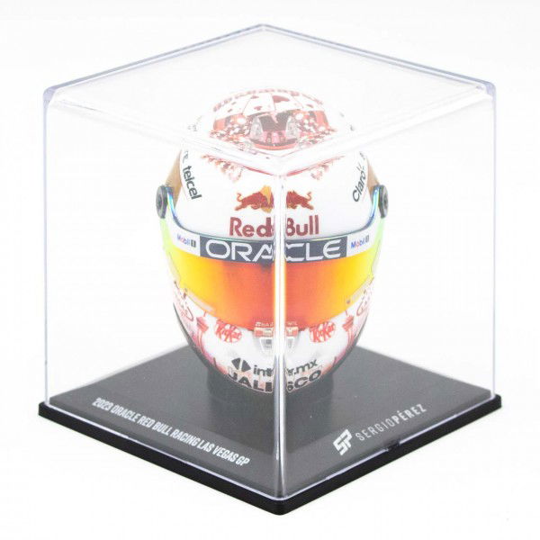 Sergio Pérez Miniaturhelm Formel 1 Las Vegas GP 2023 1:4