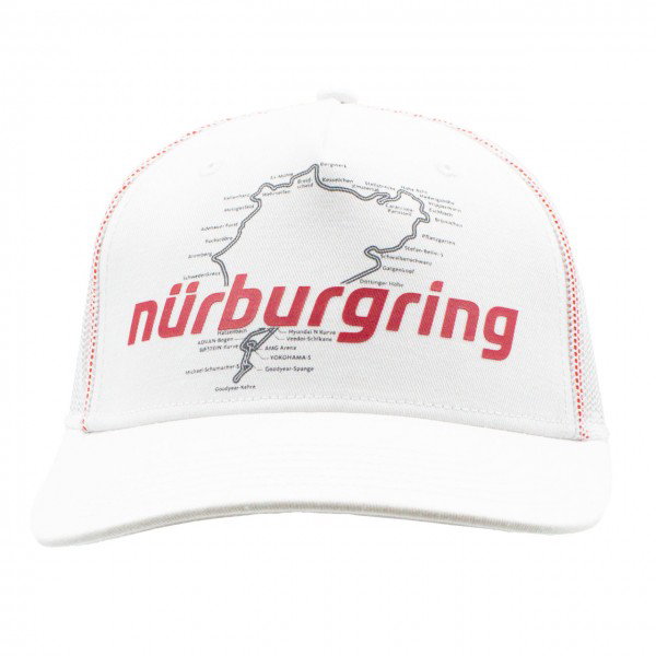 Nürburgring Casquette Racetrack blanc