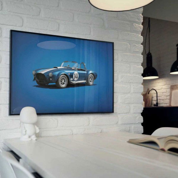 Cartel Shelby-Ford AC Cobra Mk III - Blue -  1965 - Colors of Speed