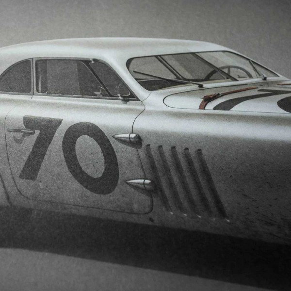 Affiche BMW 328 - Silver - Mille Miglia - 1940  - Colors of Speed