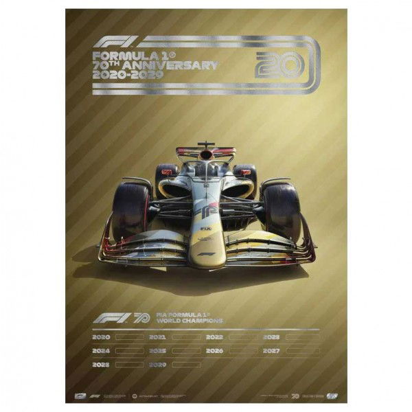 Affiche Formula 1 Decades - 2020s  THE FUTURE LIES AHEAD - Collecor’s Edition