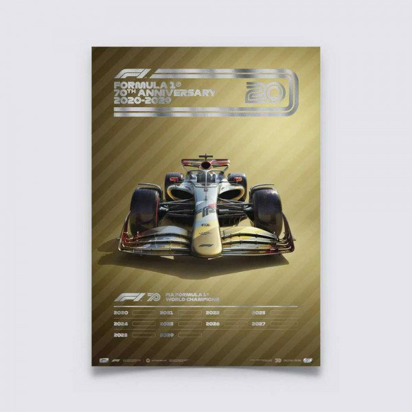 Affiche Formula 1 Decades - 2020s  THE FUTURE LIES AHEAD - Collecor’s Edition