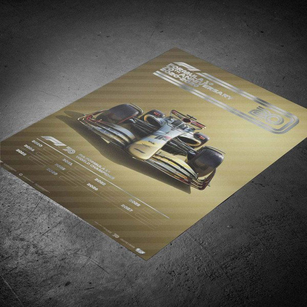 Affiche Formula 1 Decades - 2020s  THE FUTURE LIES AHEAD - Collecor’s Edition