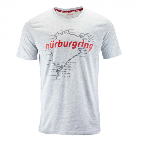 Nürburgring T-Shirt Racetrack grey melange