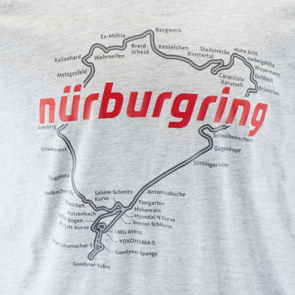 Nürburgring T-Shirt Racetrack grey melange