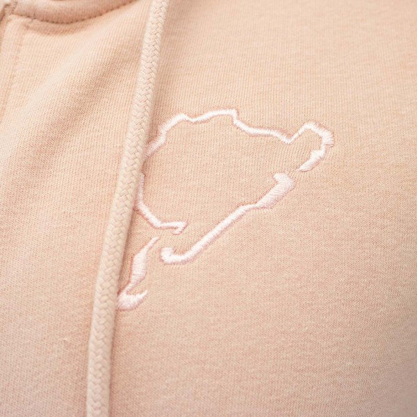 Nürburgring Ladies Zip Hoodie Silhouette