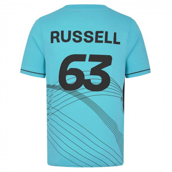 Mercedes-AMG Petronas Georg Russell T-Shirt bleu