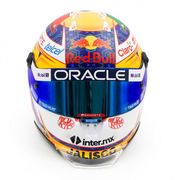 Sergio Pérez Miniaturhelm Formel 1 2024 1:2