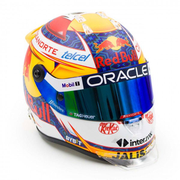 Sergio Pérez Miniaturhelm Formel 1 2024 1:2