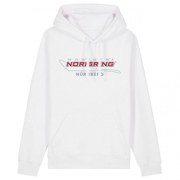 Norisring Kapuzenpullover Logo weiß