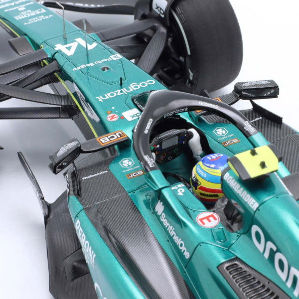 Fernando Alonso Aston Martin AMR23 Formel 1 Bahrain GP 2023 1:18