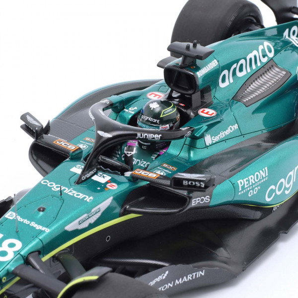 Lance Stroll Aston Martin Cognizant AMR23 Formel 1 Bahrain GP 2023 1:18