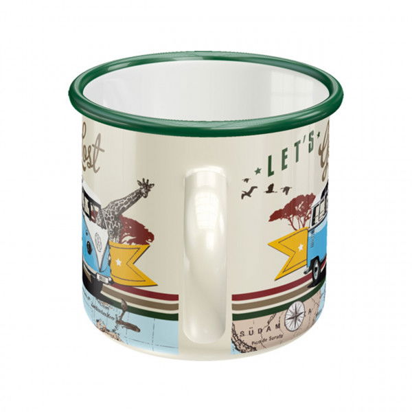 Taza de metal VW Bulli - Let's Get Lost