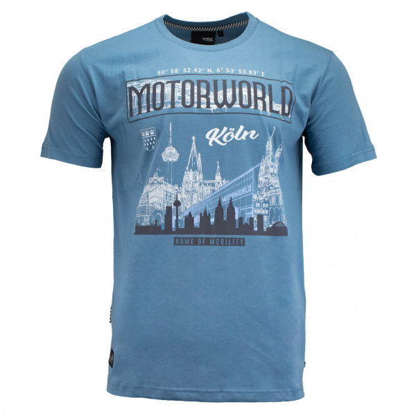 Motorworld Camiseta Colonia Skyline azul