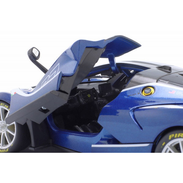 Ferrari FXX-K Evo 2017 Peter Mann #27 Tour de France blue 1/18