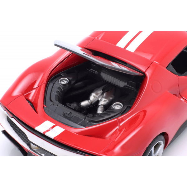 Ferrari 296 GTB Assetto Fiorano 2022 rojo / blanco 1/18