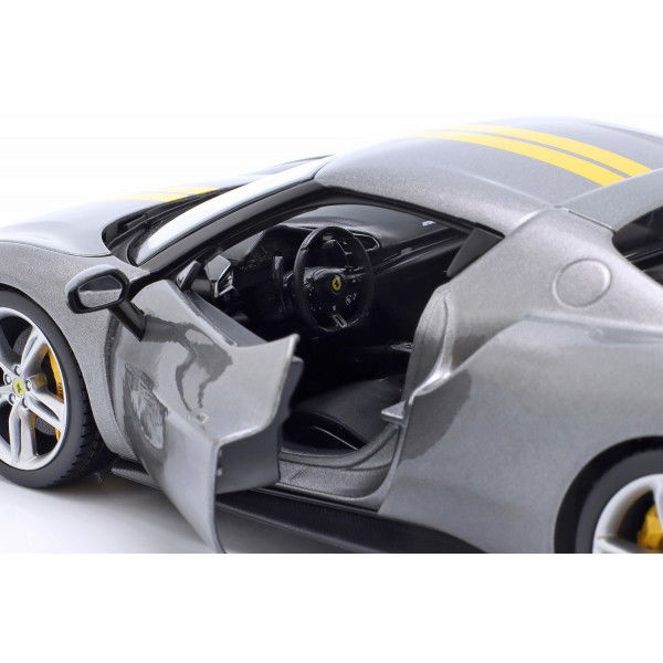 Ferrari 296 GTB Assetto Fiorano 2022 grigio metallizzato 1/18