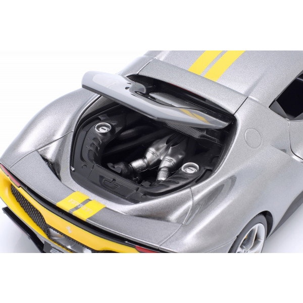 Ferrari 296 GTB Assetto Fiorano 2022 gris metalizado 1/18