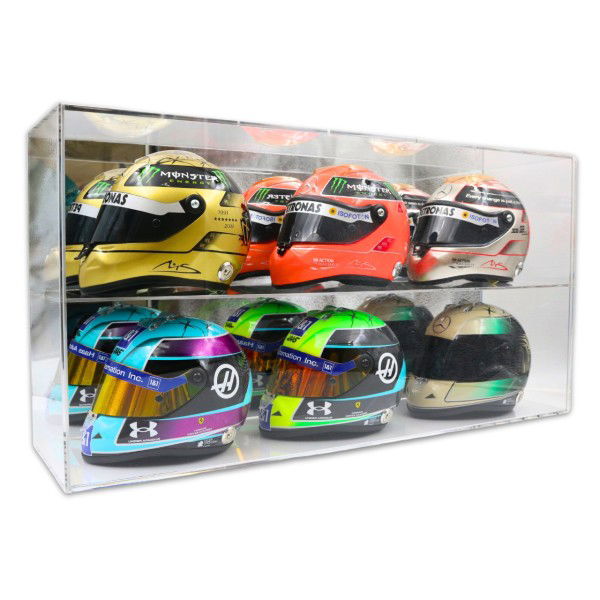 Vitrine pour casques à l'échelle 1/2 ou modèles réduits à l'échelle 1/18 miroir