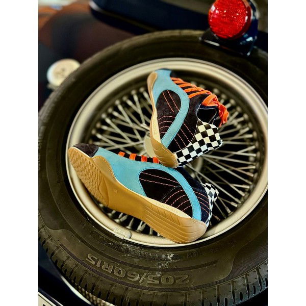 Gulf GPO Lady Zapatilla Racing blue suede