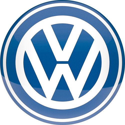Cartello di latta VW - Logo 35x35cm