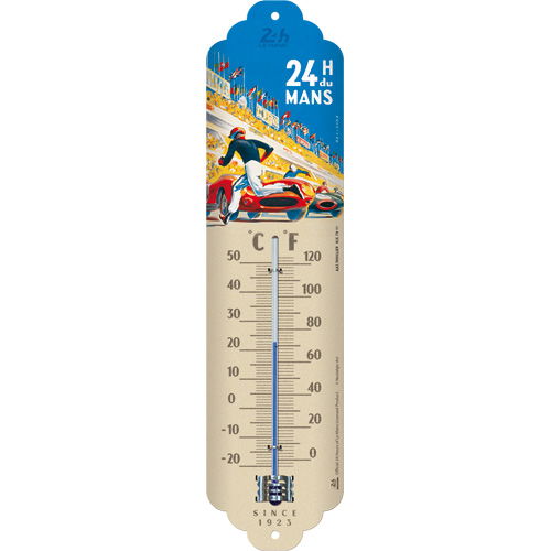 Thermometer 24h Le Mans - Racing Poster Blue