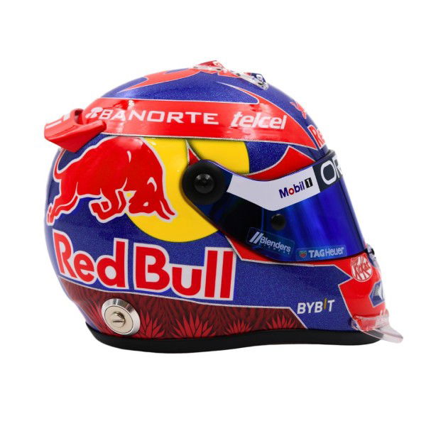 Sergio Pérez miniature helmet Formula 1 Mexico GP 2024 1/2
