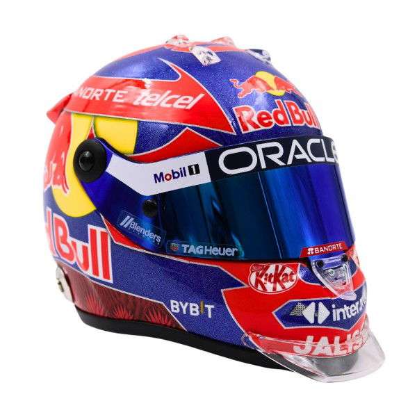Sergio Pérez casco in miniatura Formula 1 GP del Messico 2024 1/2