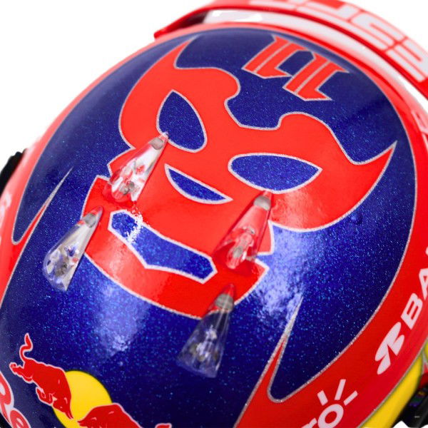Sergio Pérez miniature helmet Formula 1 Mexico GP 2024 1/2