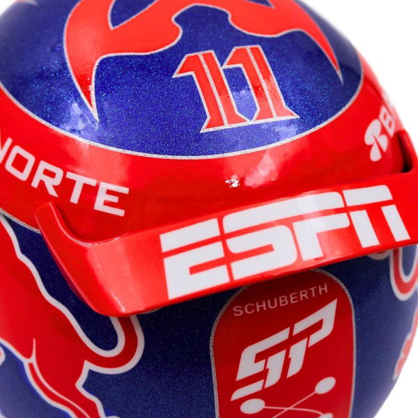 Sergio Pérez miniature helmet Formula 1 Mexico GP 2024 1/2