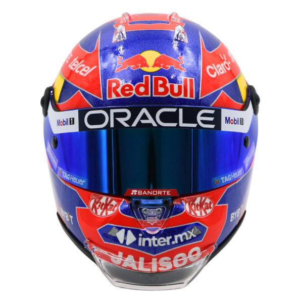 Sergio Pérez casco in miniatura Formula 1 GP del Messico 2024 1/2