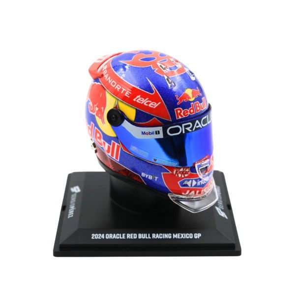 Sergio Pérez Miniaturhelm Formel 1 Mexiko GP 2024 1:4