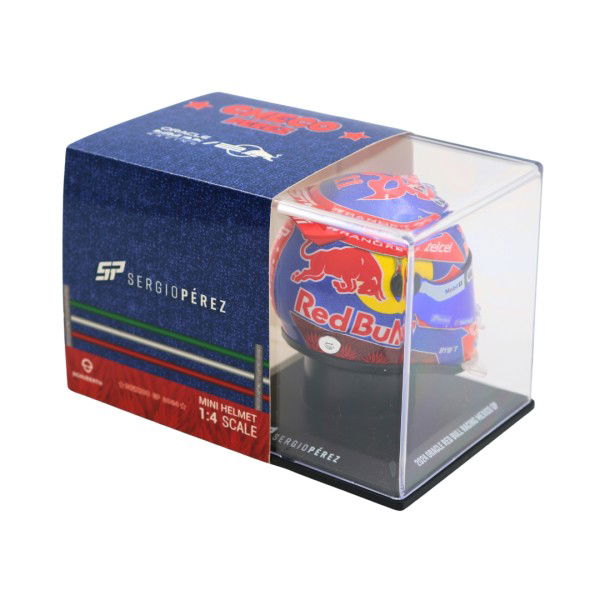 Sergio Pérez miniature helmet Formula 1 Mexico GP 2024 1/4