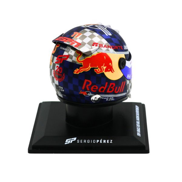 Sergio Pérez casco in miniatura Formula 1 GP di Silverstone 2024 1/4