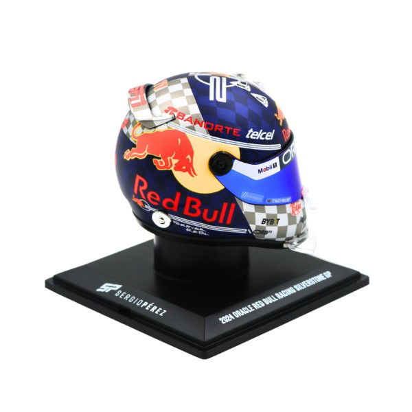 Sergio Pérez casque miniature Formule 1 Silverstone GP 2024 1/4