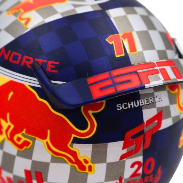 Sergio Pérez Miniaturhelm Formel 1 Silverstone GP 2024 1:4