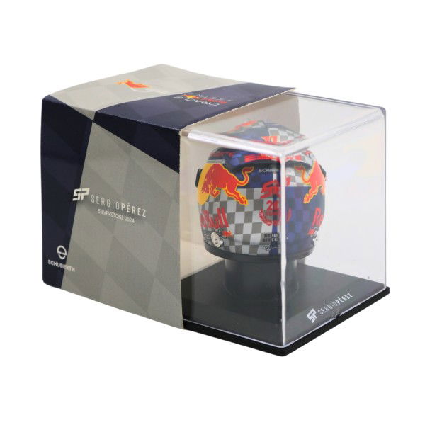 Sergio Pérez casque miniature Formule 1 Silverstone GP 2024 1/4