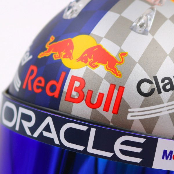 Sergio Pérez miniature helmet Formula 1 Silverstone GP 2024 1/2